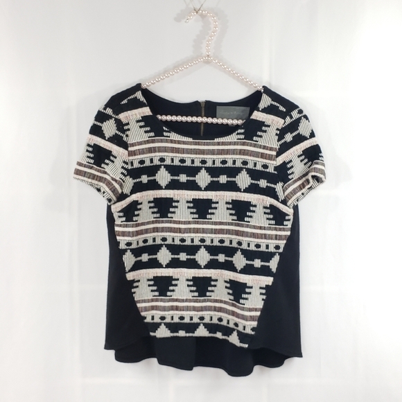 Anthro Sunday In Brooklyn Ellery Tweed Blouse - Picture 2 of 6